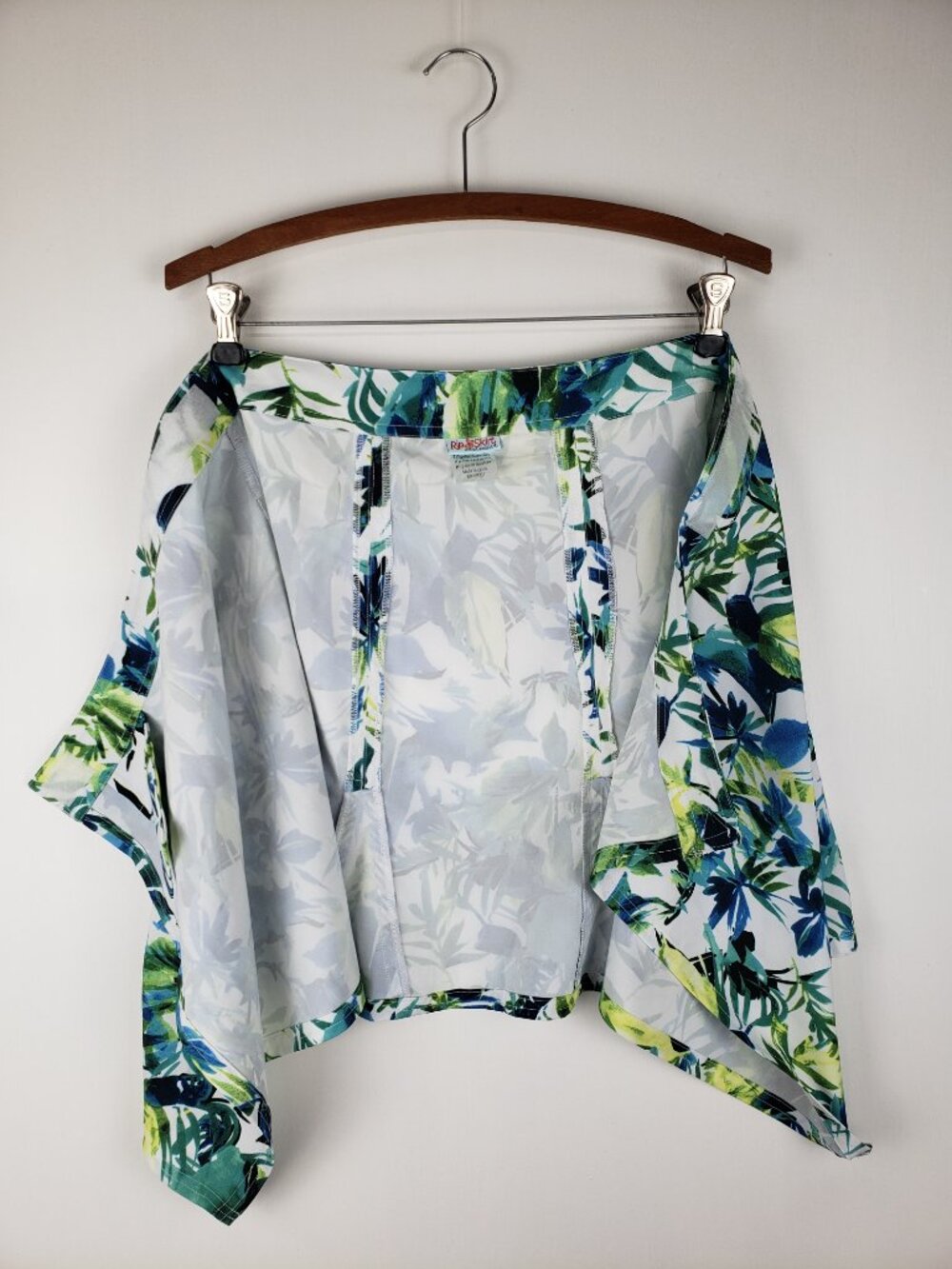 RipSkirt Hawaii Wrap Skirt Lightweight Green Blue Tropical Quick Dry Womens XS - Picture 7 of 9